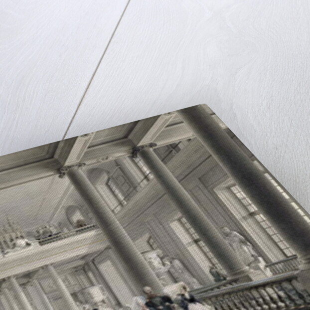 The Upper Entrance hall of the Fine Arts Academy in St. Petersburg, 1838 by Vasili Semenovich Sadovnikov