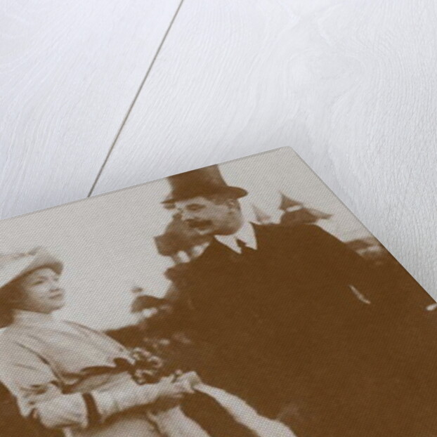 Moura Budberg with her first husband, Djon von Benckendorff, at the Berlin Horse Races, 1913 by Anonymous