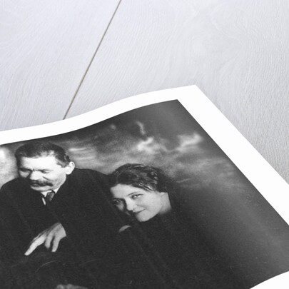 Moura Budberg with Herbert George Wells and Maxim Gorky in Petrograd, 1920 by Anonymous