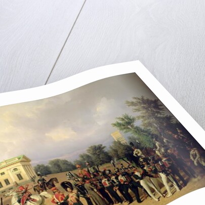 The Russian Guard in Tsarskoye Selo in 1832, 1841 by Franz Kruger