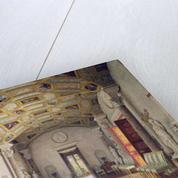 The Great Agate Hall in the Catherine Palace at Tsarskoye Selo, 1859 by Luigi (1814-91) Premazzi