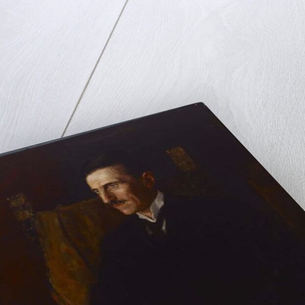 Blue Portrait of Nikola Tesla, 1916 by Vilma Lwoff-Parlaghy