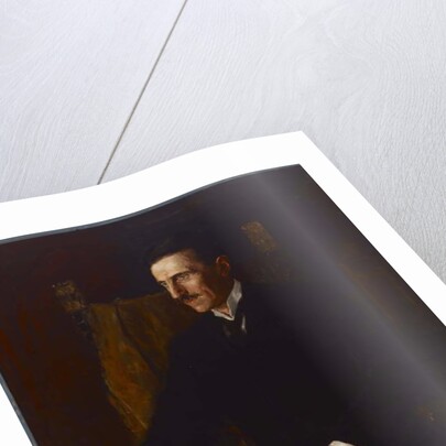 Blue Portrait of Nikola Tesla, 1916 by Vilma Lwoff-Parlaghy