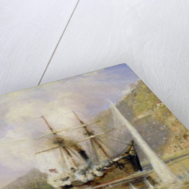 The Russian Destroyer 'Shutka' attacking a Turkish ship on the 16th June 1877 by Aleksei Petrovich Bogolyubov