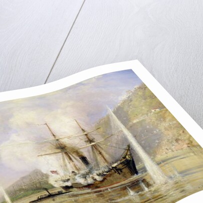 The Russian Destroyer 'Shutka' attacking a Turkish ship on the 16th June 1877 by Aleksei Petrovich Bogolyubov