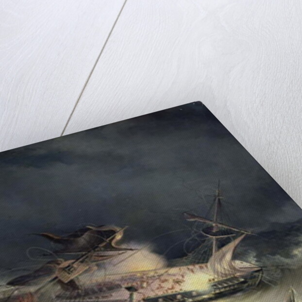 The disaster of the Liner Ingermanland at Shagerrake near Norway on the 30th August 1842, 1843 by Konstantin Vassilyevich Krugovikhin