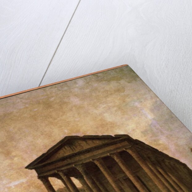 La Maison Carrée, Nimes, c.1780 by Hubert Robert