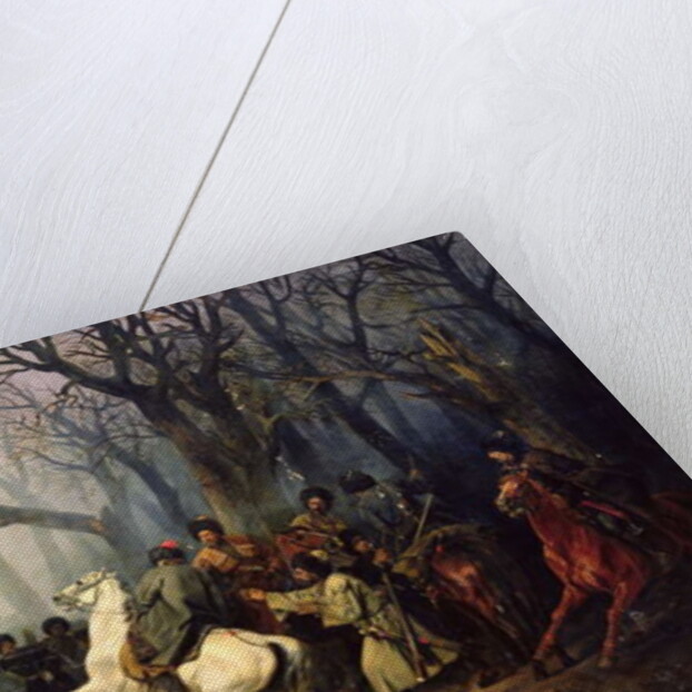 The Death of General Sleptsov in the Caucasus, 10th December, 1851 by Vasili Nikolayevich Maxutov