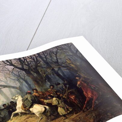 The Death of General Sleptsov in the Caucasus, 10th December, 1851 by Vasili Nikolayevich Maxutov