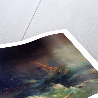 The Disaster of the Liner Ingermanland at Skagerrake near Norway on August 30th, 1842 by Ivan Konstantinovich Aivazovsky