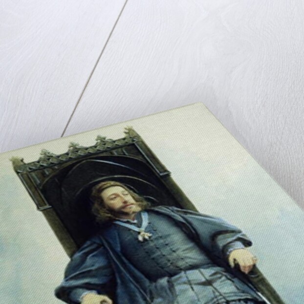 Grand Duke Konstantin Konstantinovich as Hamlet in the theatre play by William Shakespeare on February 21st, 1899, 1899 by Sofia Ivanovna Kramskaya