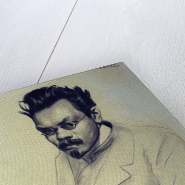 Portrait of Alexei M. Remizov, 1907 by Boris Mikhailovich Kustodiev