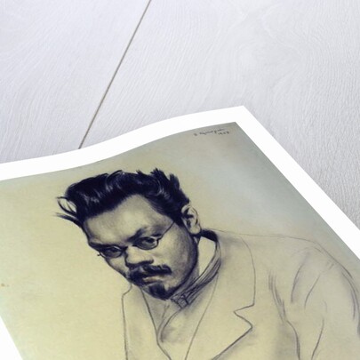 Portrait of Alexei M. Remizov, 1907 by Boris Mikhailovich Kustodiev