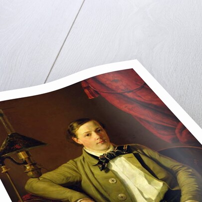 Portrait of Apollon Maykov, 1840 by Grigory Mikhailov