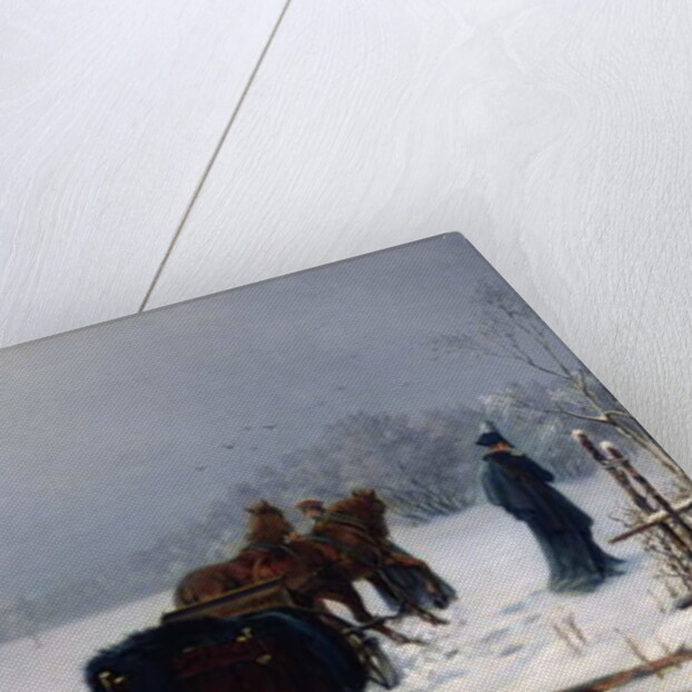 Alexander Pushkin's duel with Georges d'Anthes, 1884 by Alexey Avvakumovich Naumov