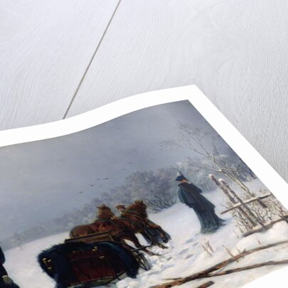 Alexander Pushkin's duel with Georges d'Anthes, 1884 by Alexey Avvakumovich Naumov