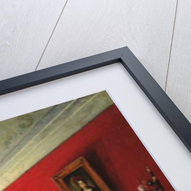 The Nashchokin family in drawing room by Nikolai Ivanov Podklutchnikov