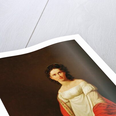 Portrait of the singer Anna Borunova, 1821 by Nicolas de Courteille