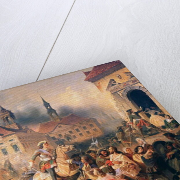 Peter the Great conquers Narva in 1704, 1859 by Alexander Ivanovich Sauerweid