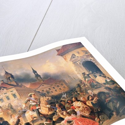 Peter the Great conquers Narva in 1704, 1859 by Alexander Ivanovich Sauerweid