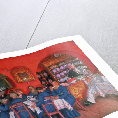 Moscow Cafe, 1916 by Boris Mikhailovich Kustodiev