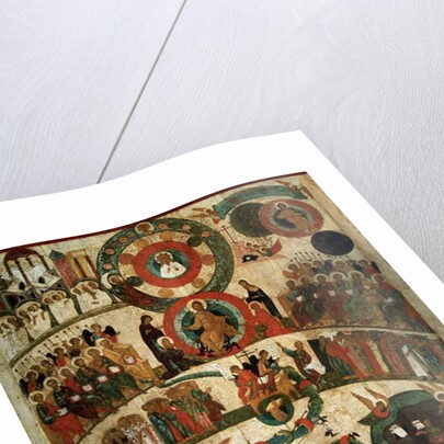 Last Judgement, Novgorod Icon by School Russian