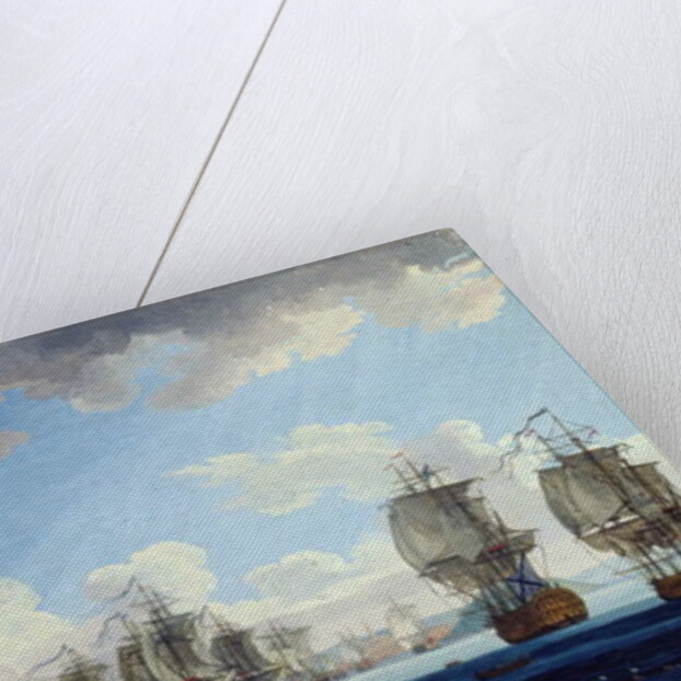 The Battle of Chesma on the 5th July 1770 by Jacob-Philippe Hackert