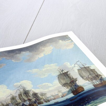 The Battle of Chesma on the 5th July 1770 by Jacob-Philippe Hackert