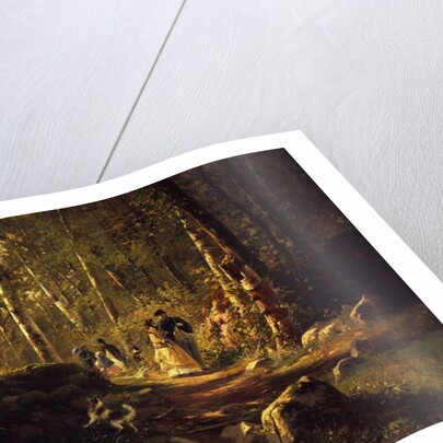 A walk in a forest, 1869 by Ivan Ivanovich Shishkin