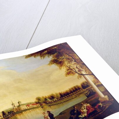 View of the Kuskovo Palace. 1839 by Nikolay Ivanovich Podklyuchnikov