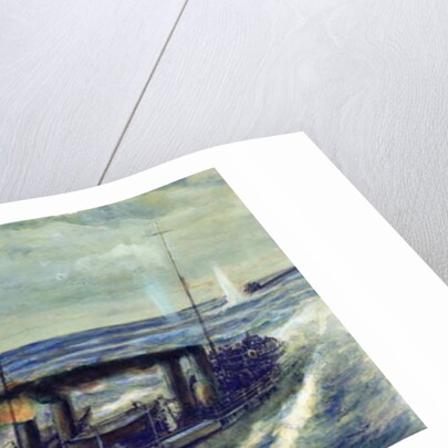 The German u-boat U 56 sunk by the Russian destroyer Grozovoi in the Barents Sea on the 20th October 1916, 1940 by Mikhail Mikhailovich Semyonov