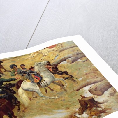 The Death of Major General Sleptsov in Chechnya by Franz Roubaud