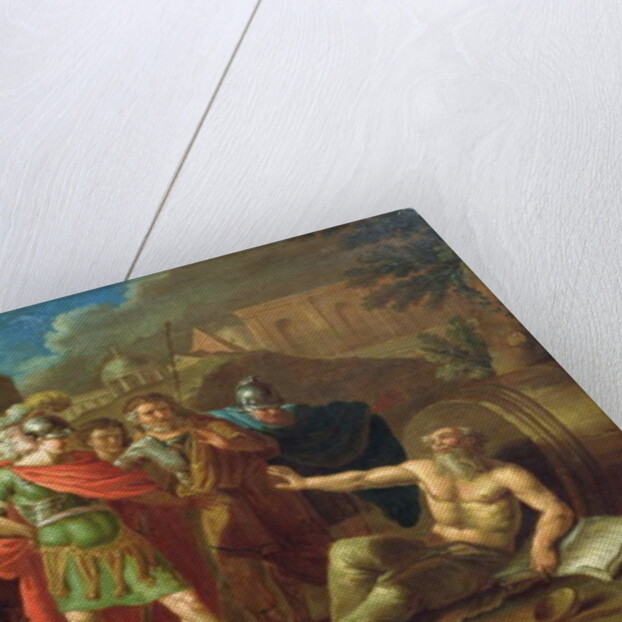 Alexander the Great visits Diogenes at Corinth, 1787 by Ivan Philippovich Tupylev