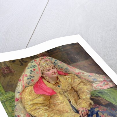 Woman in Old Russian Dress, 1916 by Ivan Semyonovich Kulikov