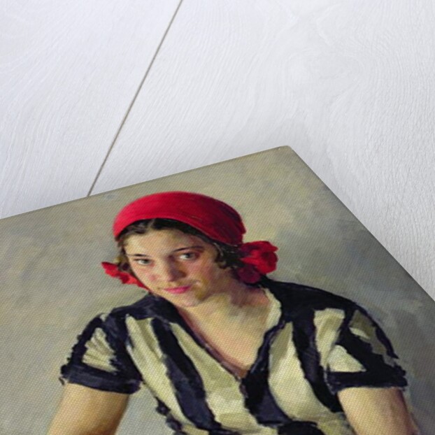 A sportswoman, 1928 by Ivan Semyonovich Kulikov