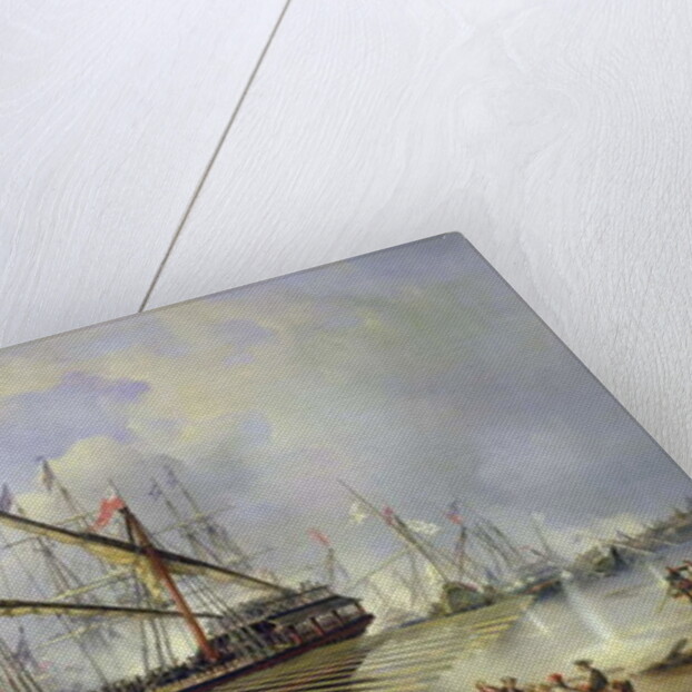 The Battle of Grengham on 27th July 1720 by Ferdinand Victor Perrot