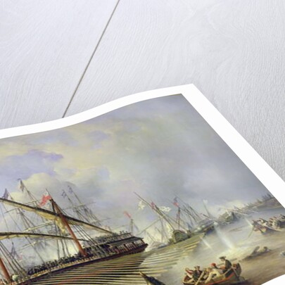 The Battle of Grengham on 27th July 1720 by Ferdinand Victor Perrot