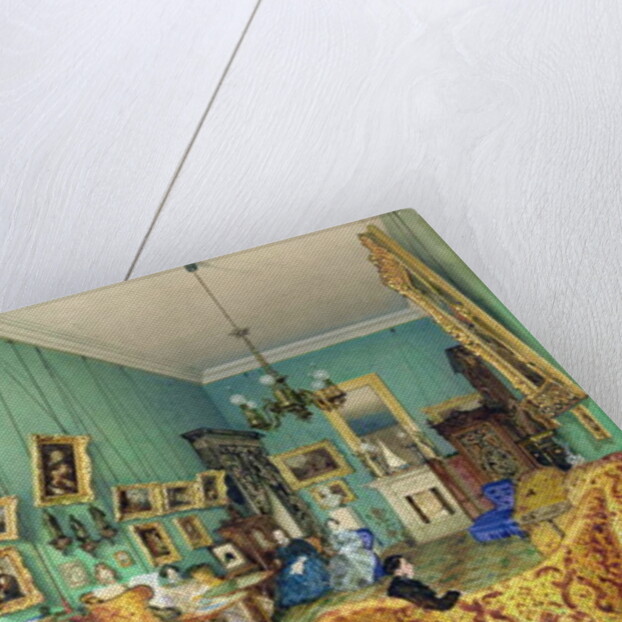 Interior of a living room, 1847 by Luigi (1814-91) Premazzi