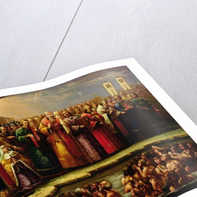 The Baptism of the Murom people by Yaroslav of Murom in 1097 by School Russian