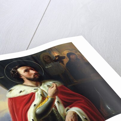 Alexander Nevsky, Duke of Novgorod, Grand Duke of Vladimir by Vasili Kuzmich Shebuev