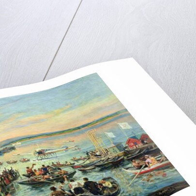 Arrival of a seaplane in Ulyanovsk in 1927 by Ivan Petrovich Guryev