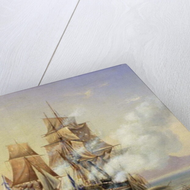 The Russian Cutter Mercury captures the Swedish frigate Venus on 21st May 1789, 1845 by Aleksei Petrovich Bogolyubov