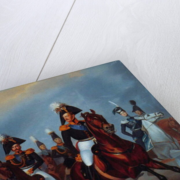 Nicholas I with his officers, 1835 by Franz Kruger