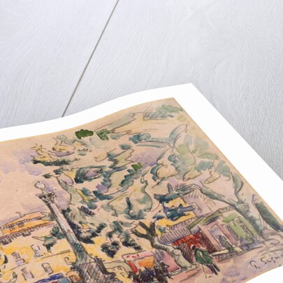 Square of the Hotel de Ville in Aix-en-Provence by Paul Signac