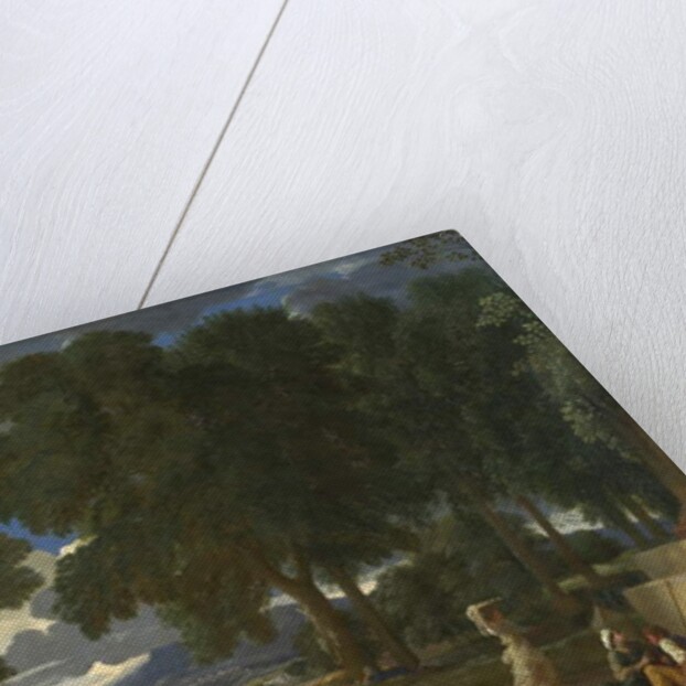 Landscape with a Man washing his Feet at a Fountain, 1648 by Nicolas Poussin