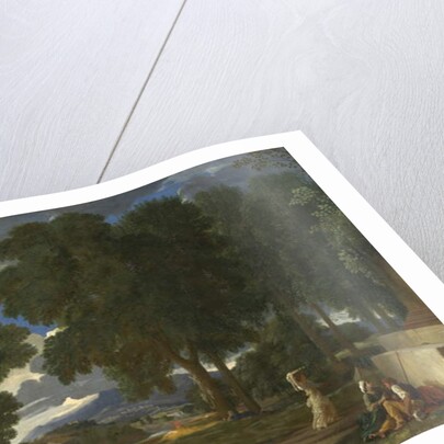 Landscape with a Man washing his Feet at a Fountain, 1648 by Nicolas Poussin