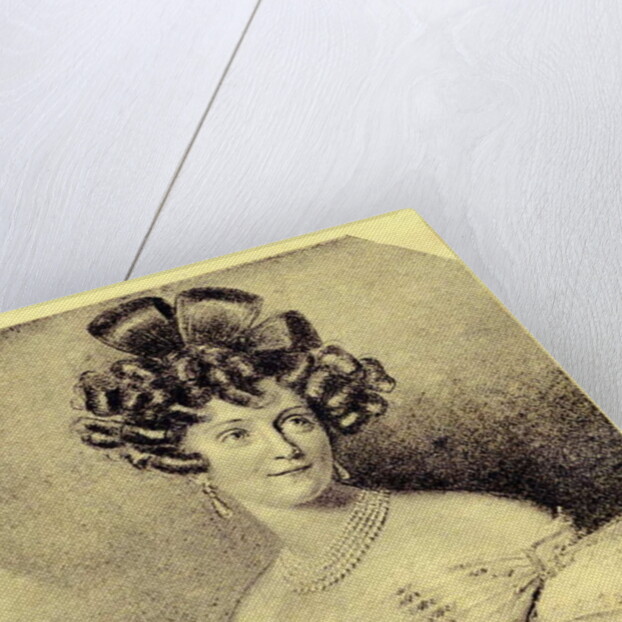 Princess Carolyne zu Sayn-Wittgenstein, c.1840 by School Russian