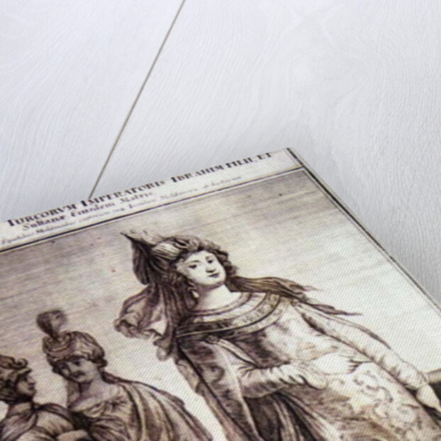 Kosem Sultan with servants, 1647 by Ottoman School