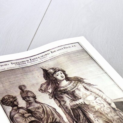 Kosem Sultan with servants, 1647 by Ottoman School