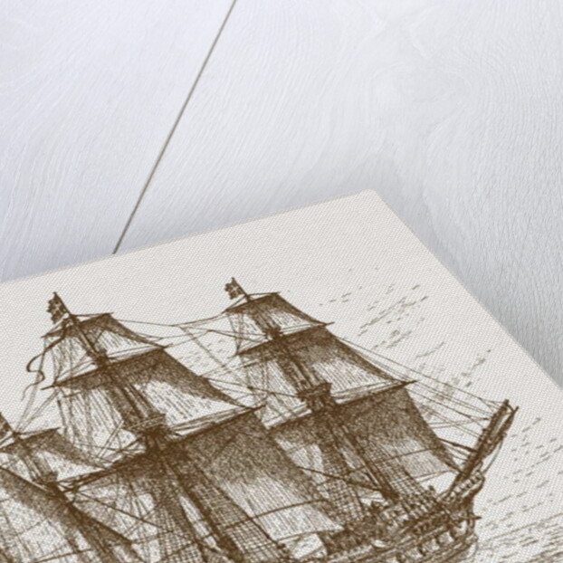 The Swedish flagship Mars, before the Battle of Gotland-Oland by School Russian